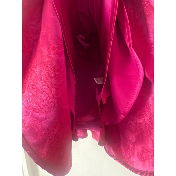 SHE IS BEAUTY BROCADE RUFFLE MINI DRESS out of stock item cocktail SzS NWT - Picture 11 of 12